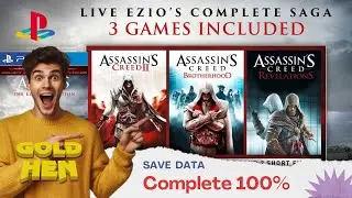 [PS4] Assassin Creed Ezio Collection Save Data Complete 100% PS4 Hen