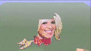 Xbox Minecraft - Timelapse KamikazeKay9 Builds Jessica Nigri Pixel Art