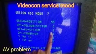 Videocon TV AV service mode problem