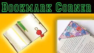 Easy Origami Bookmark Corner - How to make a Corner Bookmark DIY  #origamibookmark #bookmark