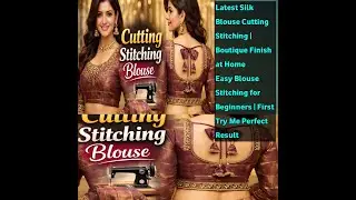 Latest Silk Blouse Cutting Stitching | Boutique Finish at HomeEasy Blouse Stitching for Beginners
