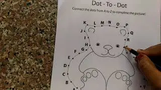 ALPHABET-DOT TO DOT-JOINING THE DOTS