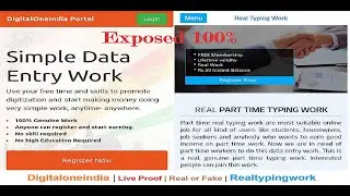 Digital one India & Real Typing Work | Review 2020 | Fake or Real | Live Proof | Payment Details