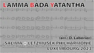 Salima - Lamma Bada Yatantha @ LetzMusek Philharmonie Luxembourg 2023 | Arranged by David Laborier