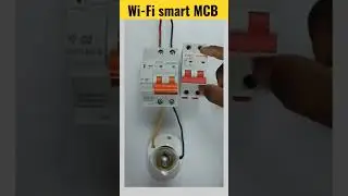 Wi Fi smart MCB connection #electric #led #mcb #electrical #electronic #house
