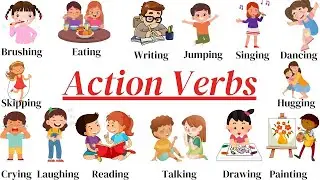 50+Action verbs l #funwithabcs #forkids #kidfriendlyfun #kidseducation #abcexplorers #action