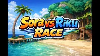 Sora vs Riku Race on Destiny Islands | Kingdom Hearts 1 Classic Rivalry