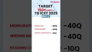 🚀 TARGET 150+ in TG ICET 2025 🚀