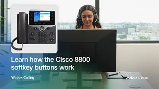 Learn how the Cisco 8800 softkey buttons work
