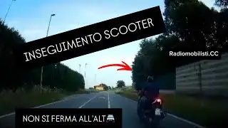 Scooter non si ferma all’Alt, Inseguimento Radiomobile!