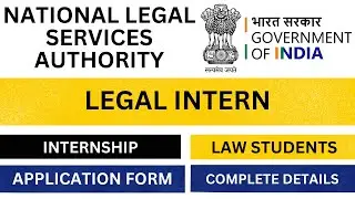 Internship at NATIONAL LEGAL SERVICES AUTHORITY!💰! All Law Students #internship #law #legal
