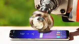 Can a Metal Fidget Spinner Slice Galaxy S8 Completely in Half?