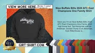 Nice Buffalo Bills 2020 AFC East Champions One Family Shirt