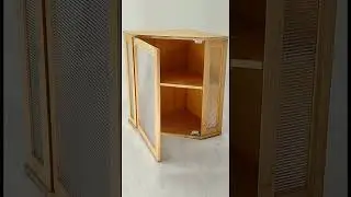 Bamboo Utensil Storage Cabinet, Bamboo Sideboard with Glass Doors#bamboo #storagecabinet #sideboard