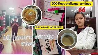 My Upsc journey Day 65 & 66 | Hindi UPSC Study Vlog Daily Targets, Reality Check & Consistent Effort
