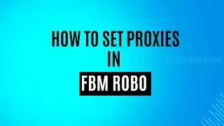 How to set proxies for each account  in FBM ROBO Facebook marketplace tool.