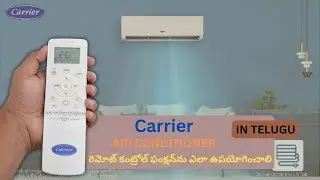 Carrier Inverter Air Conditioner Remote Control Function | How to operate carrier inverter ac remote