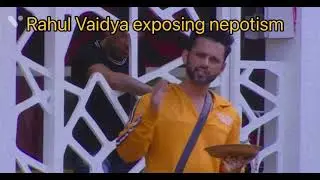 Rahul Vaidya exposing nepotism in BB 14