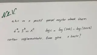Çok bilinmeyenli LOGARİTMA sorusu !!!