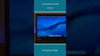 Я установил macOS на свой ThinkPad T440p #ThinkPad #Linux #pearOS #Shorts