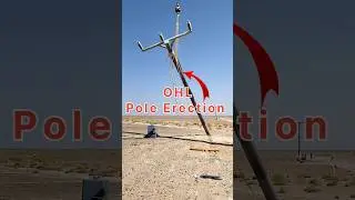 Ohl pole Erection #OHLpoleerection # shorts #youtubeshorts