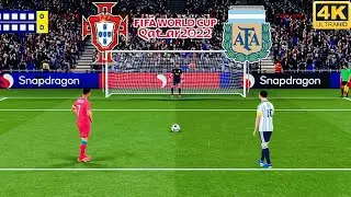 ARGENTINA VS PORTUGAL FIFA WORLD CUP PENALTY SHOWDOWN 🔥 | L.MESSI VS C.RONALDO
