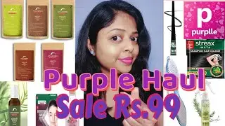 Purple App Se Shopping 😱💜 | Itna Sasta?! | Full Makeup & Skincare Haul #youtube #purple #viral