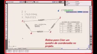Topografia - Calculo de coordenadas planimetricas numa  poligonal Aberta