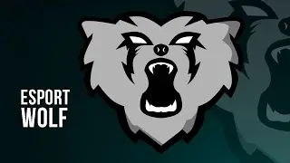 Photoshop CS6//ESport Mascot//Wolf