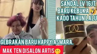 HAPPY ASMARA NYALON MAK TEN TENGAH MALEM. KAGET KADO BRANDED TAHUN LALU BARU DIBUKA KARENA LUPA