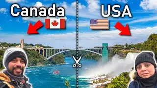 Walking across borders of Canada🇨🇦 and USA🇺🇸 BEST View of Niagara Falls! Walking the Rainbow Bridge