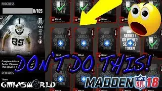 BEFORE YOU USE YOUR MUT 18 ELITE SERIES ONE TOKENS THE WRONG WAY, WATCH THIS VIDEO! MUT 18 TIPS