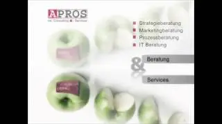 Kantinen- und Event-TV. Pr&auml;sentation APROS Consulting und Services Unternehmensberatung Reutlingen