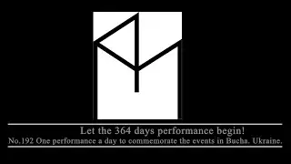 No. 192 Performance, events in Bucha. Ukraine.