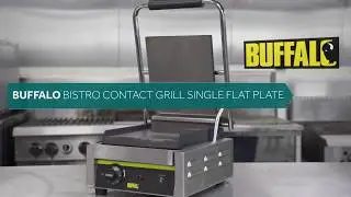 Buffalo Bistro Contact Grill Single Flat Plate (GJ454)
