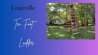Louisville Ladder 10-Foot Fiberglass Step Ladder 🔨 | Heavy-Duty 375-Pound Capacity
