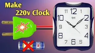 Run Any Clock Direct 220V Ac || 220v To 1.5v Converter || Lifetime Run Any Clock With Any Battery