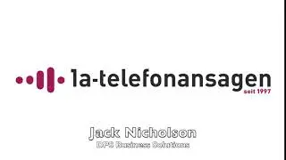 Ansage vor Melden mit Jack Nicholson Stimme - DPS Business Solutions