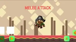 Buildbox 2d Character Controller with Melee Attack
