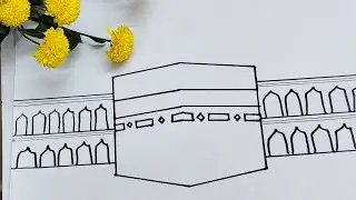 How to Draw Kaaba Drawing Easy | kaaba Drawing Tutorial || Makkah Drawing | Step by Step #viralvideo