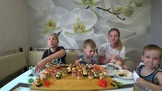 МУКБАНГ СЕМЕЙНЫЕ РОЛЛЫ | MUKBANG FAMILY ROLLS #mukbang #мукбанг