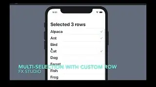 Multiple Selection with Custom Row | SwiftUI | Working with List