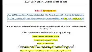 2. Syllabus  Element 3 general  question  pool NCVEC FCC 07012023-06302027