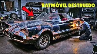 Restaurando un Batm&oacute;vil de 1966 de Adam West completamente destruido