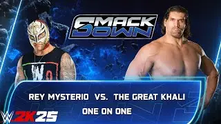 WWE 2k25 - Rey Mysterio vs The Great Khali: Single Match at Smackdown 