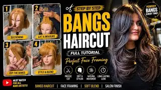 How to: Hair Cutting Bangs || Hair Cutting Flicks || Front Hair Flicks Cutting || For Beginners Easy