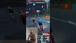 How a POINTS race on Harrogate Circuit feels on Zwift #zwift #zwiftracing #indoorcycling