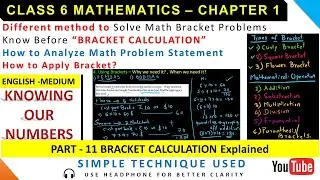 Using Brackets in Math | BODMAS | PEMDAS | Analyze math and apply Bracket | Explained #mathematics