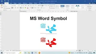 How to write Muhammad (PBUH) name in Ms word #shorts #shortcut #asmr #pc #games #tricks #computer