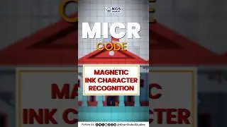 MICR CODE  ( Magnetic Ink Character Recognition ) #micr #micrcode #kgsbanking #magnetic #shorts